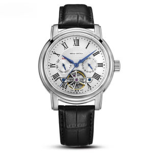 2025 New Seagull Mens Watch Automatic Mechanical Wristwatch Multi-Function Hollow Flywheel Business Simple Watch D819.622