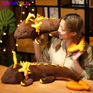 70CM Cartoons Game Genshin Impact Zhong Li Morax Dragon Plush Doll Pillows Anime Soft Pillow Stuffed Toy Cosplay Props Accessories Cartoon Bolster Gifts