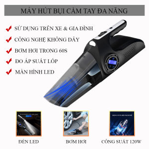 Máy hút bụi cầm tay đa năng máy hút bụi xe ô tô và trong nhà công suất 120W tích hợp nhiều chế độ 4 in 1 công nghệ lọc bụi hiện đại. BẢO HÀNH 2 NĂM LỖI ĐỔI MỚI 1-1