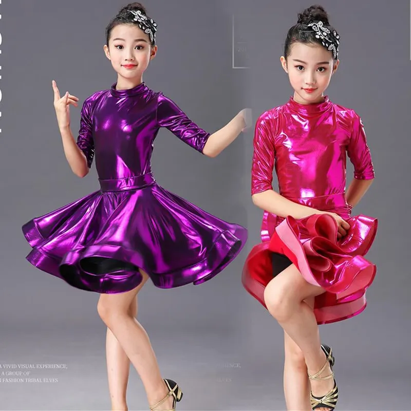 Girls Professional Latin Dance Dress For Ballroom, Salsa, And