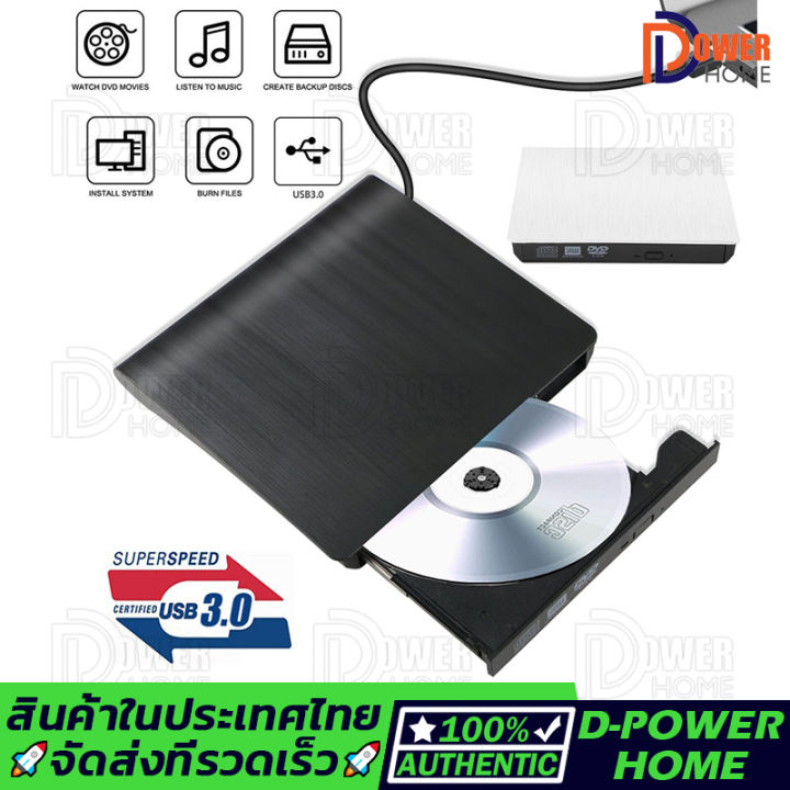 USB 3.0/TYPE-C อินเทอร์เฟซแบบคู่ Ultra Slim External DVD-RW Burner/CD ...