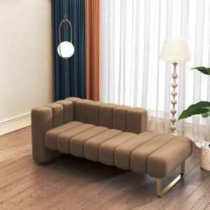 [Cozy ]Modern Light Luxury Velvet Fabric Concubine Recliner Beauty Salon Ho Bedroom Bedside Stool Lazy Sofa Concubine Tata