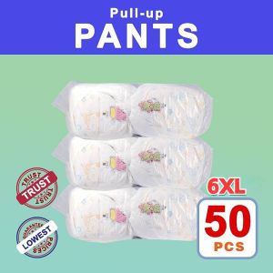 Aibeile Baby 50pcs Baby Disposable Diapers Breathable Pull-ups Korean Diaper Pants for Baby M L XL XXL XXXL 4XL 5XL 6XL
