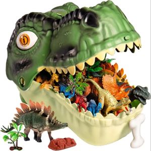 2026 46 Pcs Dinosaur Toy Dinosaur Figurines Includes Dino Aufbewahrungsbox The World of Dinosaurs Toys Toys Gift for Kids