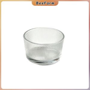 BeeFarm 1Pc Glass Snack Bowl 200ml Transparent Glass Pudding Dessert Bowl for Yogurt Appetizer Fruits
