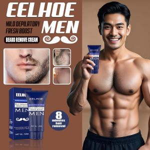 Krim Penghilang Bulu pria Permanen Hair Removal Cream Brewok  Perontok bulu Cepat Aman Tanpa Efek Samping Hair Removal Cream 60ml