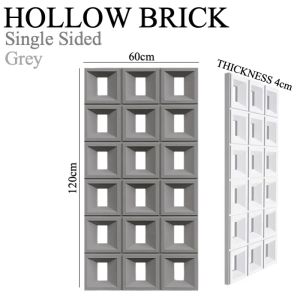 SINGLE SIDED HOLLOW BRICK Wall Panel Feature Wall Brick Wall Wall Decor Decoration Wall Design Interior Design Wall Revamp Living Room Commercial Shop Office Space