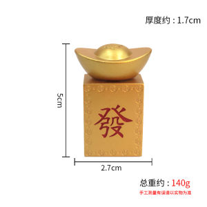 已开光 招财 金色转大发麻将元宝摆件转转元宝转大钱手把件桌面客厅装饰摆件礼物 "Fortune Golden Spinning Mahjong Gold Coin Ornament Spinning Gold Coin To Spin Big Money Handlebar Table and Living Room Decoration Ornament Gift.