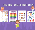 Educational Laminated Charts for Kids Alphabet ABC Shapes  Colors Math ABC Numbers Counting A4 Size Occupations Community Helpers Fruits Vegetables Transportation Sight Words Places. 