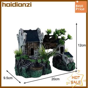 haidianzi Simulation Decoration Fish Tank Ornament Ornament Resin Aquarium Ornament Fish Tank Landscape House Model Aquarium Ornament