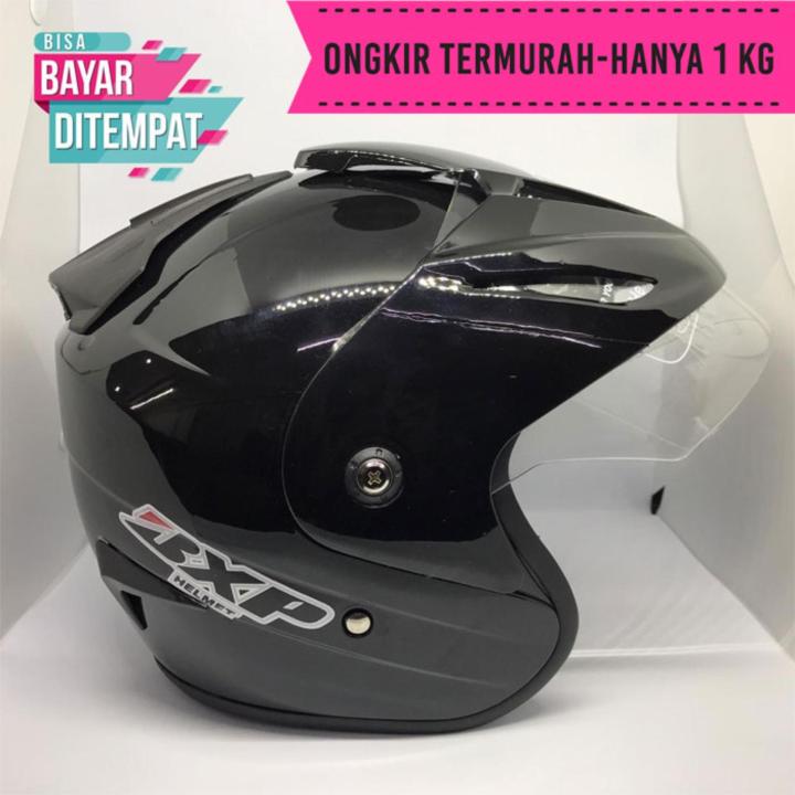 10.10 Helm INK Model Byson Navigator Merk BXP - Hitam Helem Dewasa