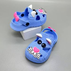 Divine Shoes [Size 18-29] Inkayni 1116G Sandal Anak Cewek Motif Kucing Lucu Sandal Baim Karet Lentur
