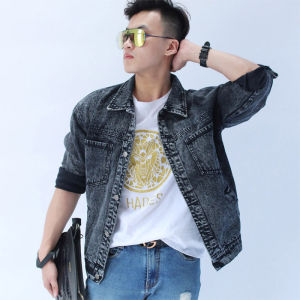 Áo khoác jean nam mẫu mới 2024 áo bò cao cấp form rộng