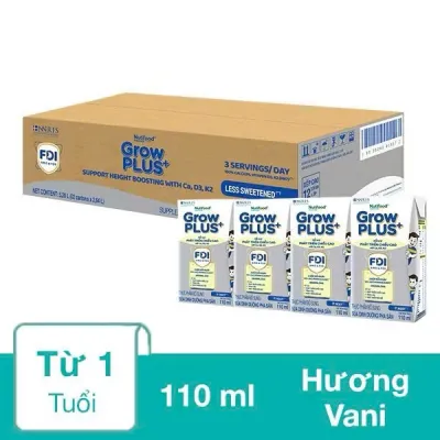 Sữa Pha Sẵn Nutifood Growplus+ Bạc 110ml/180ml