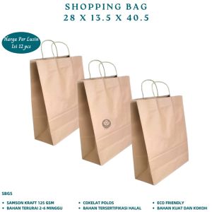 Paper Bag Shopping Bag 28X13.5X40.5 (Isi 10 Pcs-SBG5)