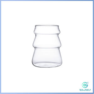 Yolanda【มีสินค้าในสต๊อก】 แก้วน้ำ ถ้วยกาแฟ รูปต้นคริสต์มาส สามมิติ Glass cup