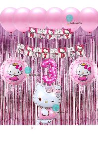 SATU PAKET SET ULANG TAHUN HELLO KUCING 05 / Set Happy Birthday
