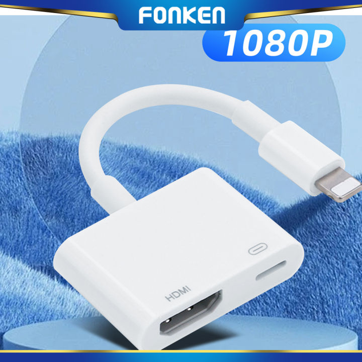 FONKEN Light-ning To HDMI Adapter TV 1080P HD Digital AV