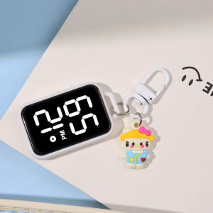 Cute Cartoon Digital Watch Keychain Mini Portable LED Watch 10M Water Resistant⚡PH deliveryIn stock⚡