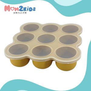 MOM2KIDS บล็อคซิลิโคนสำหรับแช่อาหาร บล็อคแช่แข็งอาหาร 9 ช่อง ขนาดจุ 2 ออนซ์