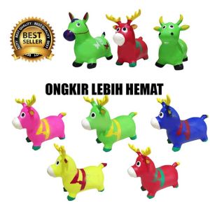 Jumping Animal Musik / Kuda Kudaan Karet ( ada suara dan lampu )