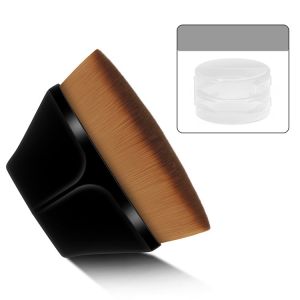 agetet No. 55 magic foundation brush petal traceless makeup brush flat head portable non-eating powder brush with storage box over UV