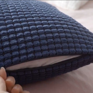 Plush Big Corn Kernel 3D Pattern Cushion Cover 40/45/50/60/70/80cm Sofa Corduroy Pillow Cover Home Bed Decoration