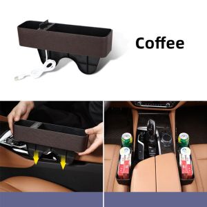 Box Kursi Mobil Car Seat Organizer Storage Side Pocket Cup Holder USB