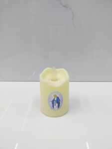 Nến điện tử công giáo cầm tay dâng hoa ngày Tháng Hoa Kính Đức mẹ cao 7cm 1 CÂY Decor