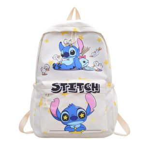 RA Stitch Backpack Large Capacity Lightweight Fashion Simple Female Cartoon Kids School Bag AR