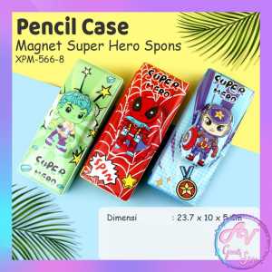 KOTAK PENSIL MAGNET SPONS KARAKTER XPM-566 / TEMPAT PENSIL MAGNET FANCY