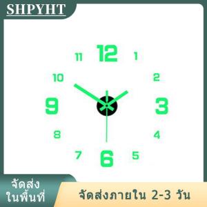 [COD] SHPYHT Ship within 24 hours นาฬิกาแขวนผนังแบบทำมือสำหรับบ้านสำนักงานไร้กรอบนาฬิกาติดผนัง3D ทันสมัยสติกเกอร์กระจกนาฬิกาแขวนผนังดีไซน์ห้องโรงแรมของตกแต่งโรงเรียน