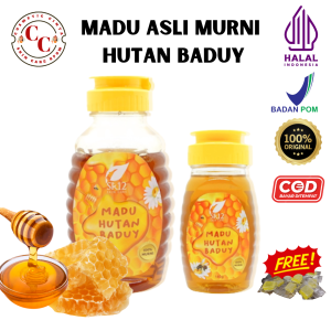 Madu Asli Baduy Organik Hutan Baduy - Bebas Gluten Kemasan Botol Rasa Alami Botol Kapasitas 300Gr.