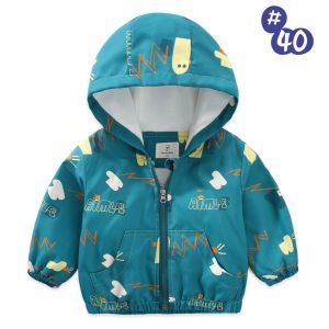 Áo khoác gió bé trai 3-8 tuổi 2 lớp in hình ngộ nghĩnh Áo gió cho bé xuất Hàn bên trong lót cotton hàng Quảng Châu