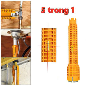 Vàng đơn đa chức năng bồn rửa lưu vực vòi cờ lê đa chức năng bồn rửa phòng tắm cờ lê hệ thống nước công cụ cài đặt hộ gia đình ống nước Vòi góc van bồn rửa sửa chữa và loại bỏ