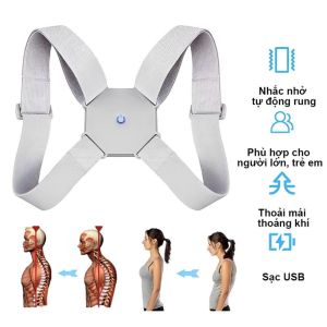 Đai Chống Gù Cảm Biến Thông Minh – Tư Thế Sai Rung Nhắc – Nhẹ Êm Co Giãn Cho Trẻ Em & Người Lớn