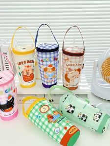 Portable Milk Tea Tote Bag Insulated Cup Cover Heat Preservation Travel Tumbler Bag Eco-Friendly Handheld Cup Accessory