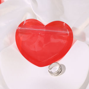 [ILOVEDIY] ถุงซิปล็อกเครื่องประดับที่เป็นรูปหัวใจถุงเก็บของขวัญรูปหัวใจกระเป๋าเครื่องประดับถุงซานตาถุงขนม