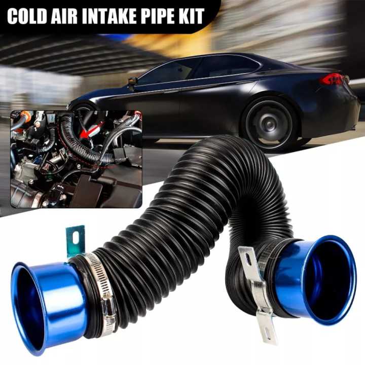 3-Inch Flexible Cold Air Intake Hose Kit - 3ft Long, 76mm Diameter, Extendable CAI Pipe