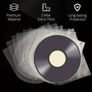 [Energetic] 50ชิ้น7 10 12นิ้วไวนิลใสป้องกันการบันทึก LP ถุงพลาสติกบันทึกป้องกันไฟฟ้าสถิตย์ด้านในถุงบรรจุภัณฑ์ฝาครอบใส