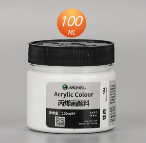 300ml/500ml White Acrylic Pigment Waterproof Sunscreen Art Hand-painted Wall Painting Stone Graffiti Creation Acrylic Paints 性能稳定耐用 品质保证