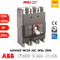 ABB MCCB A2C 250 TMF 3P (25kA) Formula Series เบรกเกอร์ Moulded Case Circuit Breaker. 