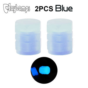2/4pcs Luminous Car Tire Valve Caps Wheel Tyre Rim Stem Covers Dustproof Waterproof For Auto Motorcycle Bicycle Glow In The Dark