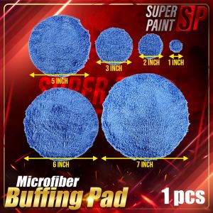 Microfiber Polishing Pad 1"/2"/3"/5"/6"/7" Buffing Pad For Car Polisher Removing Wax Buffer Pads