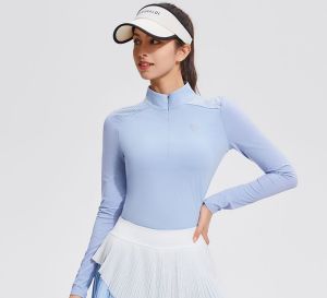 COSLEAF Set Váy Áo Polo Dài Tay Có Khóa Kéo Chỉ Số Chống Nắng UPF50 +  Chất Liệu Co Giãn Cao Thoáng Khí Và Nhanh Khô