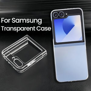 Transparent Shockproof PC Mobile Phone Case For Samsung Z Flip 6 5 4 3 Hard Case