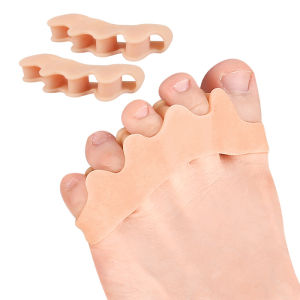 MIYIO 1 Pair=2PCS Silicone Toe Separator Hammer Toe Correction Pad Hallux Valgus Orthopedic Bunion Guard Toe Spacer Foot Care Tool