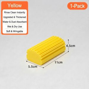 Cleaning🧽 Span Berjalur Magic Sponge Wipe PVA Sponge Pad Bathroom Car Kitchen Glass Cleaning Highly Absorbent SQTP