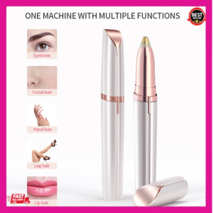 CH-FASHION Electric Eyebrow Trimmer Pen Remover Brows Razor Eyebrow Shaver (White)