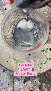 LM4T Frozen Berry Metallic PORSCHE Taycan Turbo S Crystal 2K Paint Touch Up Paint Spray Cat Bancuh DIY Cat Kereta